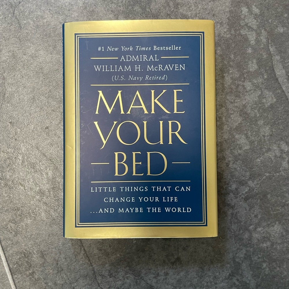 Make Your Bed by Admiral William H. McRaven - Blue and Gold Hardcover